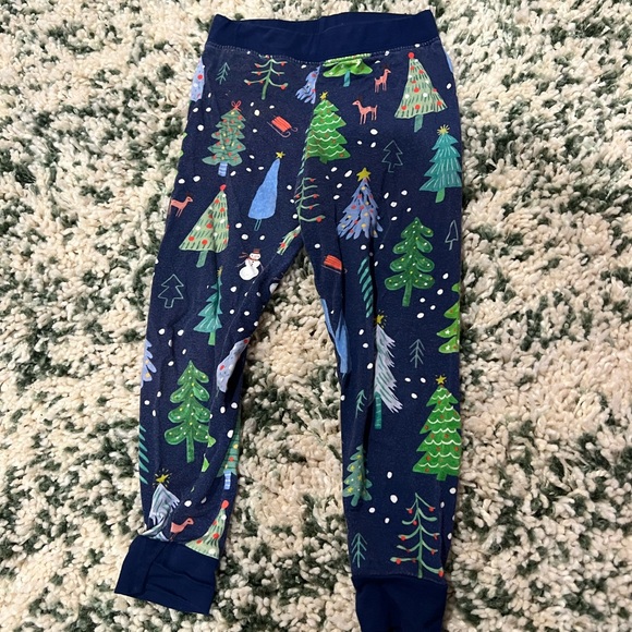 Little Sleepies Navy Twinkling Trees Two Piece Pajama Set 12-18 Months - Picture 7 of 7